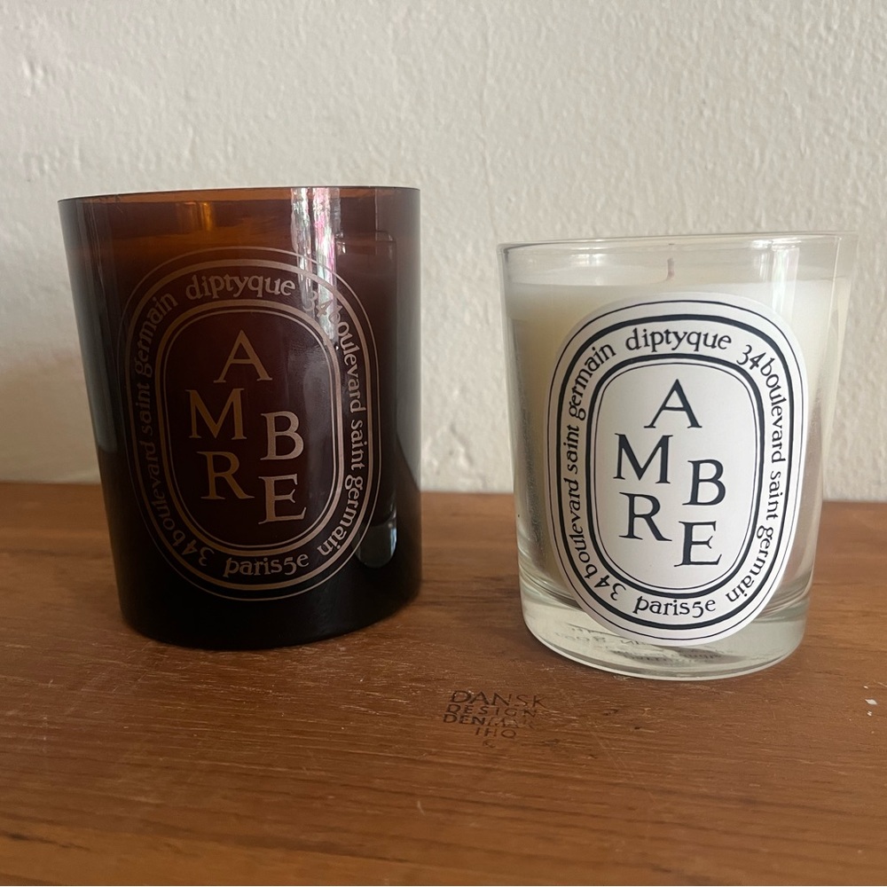 Diptyque Ambre Set of 2 10.2 oz /6.5 oz NEW!